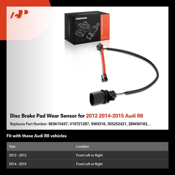 Disc Brake Pad Wear Sensor for 2012 2014-2015 Audi R8
