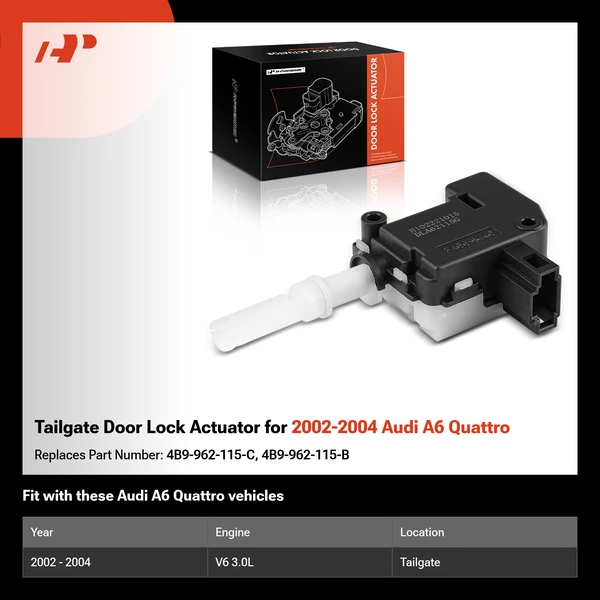 Tailgate Door Lock Actuator for 2002-2004 Audi A6 Quattro