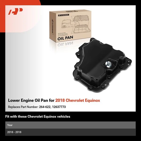 Lower Engine Oil Pan for 2018 Chevrolet Equinox