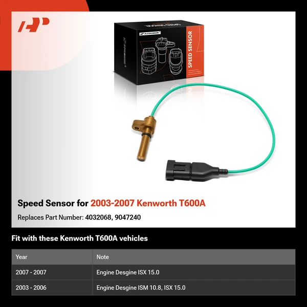 Speed Sensor for 2003-2007 Kenworth T600A
