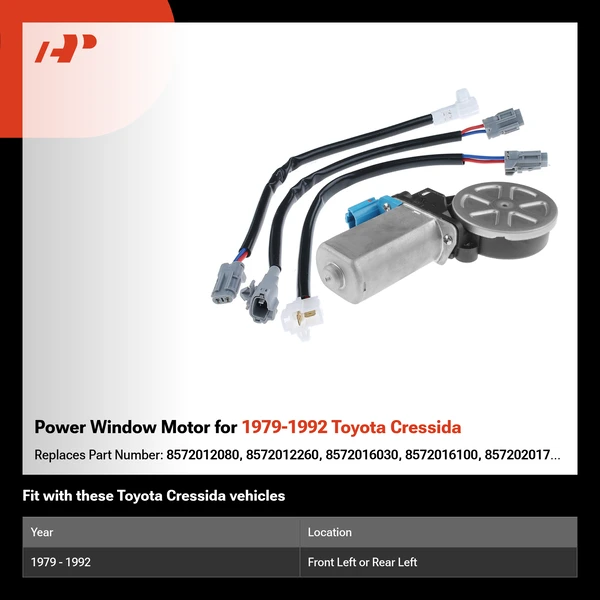 Power Window Motor for 1979-1992 Toyota Cressida