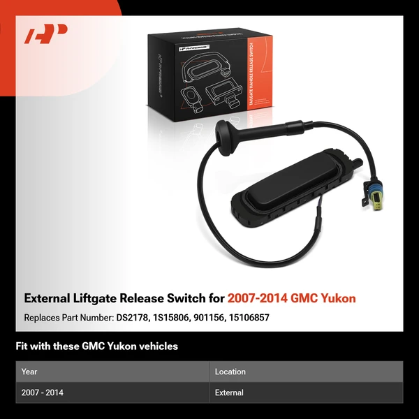 External Liftgate Release Switch for 2007-2014 GMC Yukon