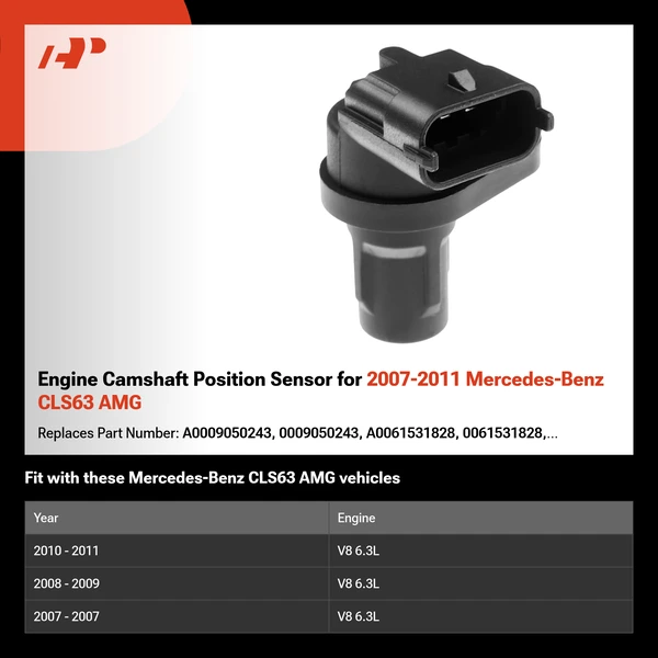 Engine Camshaft Position Sensor for 2007-2011 Mercedes-Benz CLS63 AMG