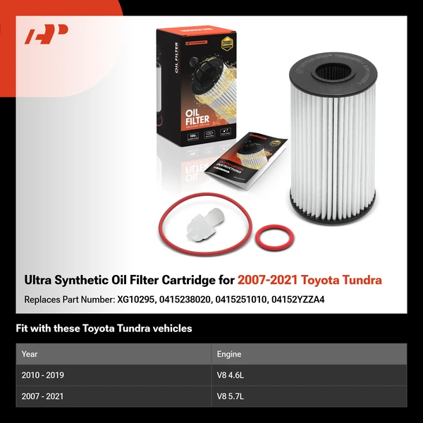 Ultra Synthetic Oil Filter Cartridge for 2007-2021 Toyota Tundra