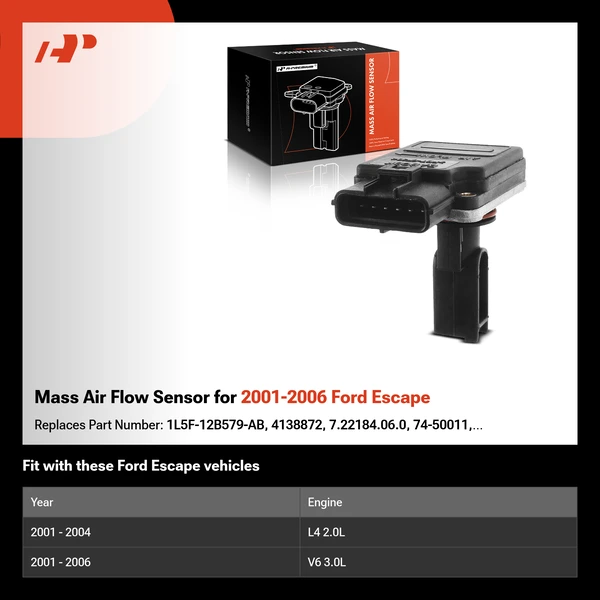 Mass Air Flow Sensor for 2001-2006 Ford Escape
