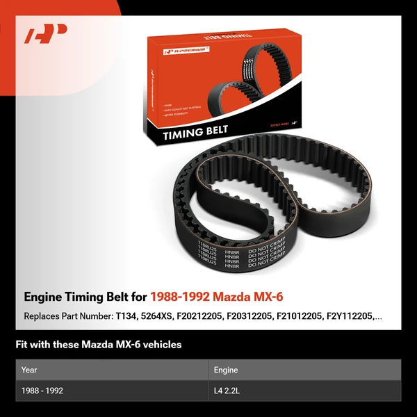 Engine Timing Belt for 1988-1992 Mazda MX-6
