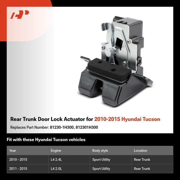 Rear Trunk Door Lock Actuator for 2010-2015 Hyundai Tucson