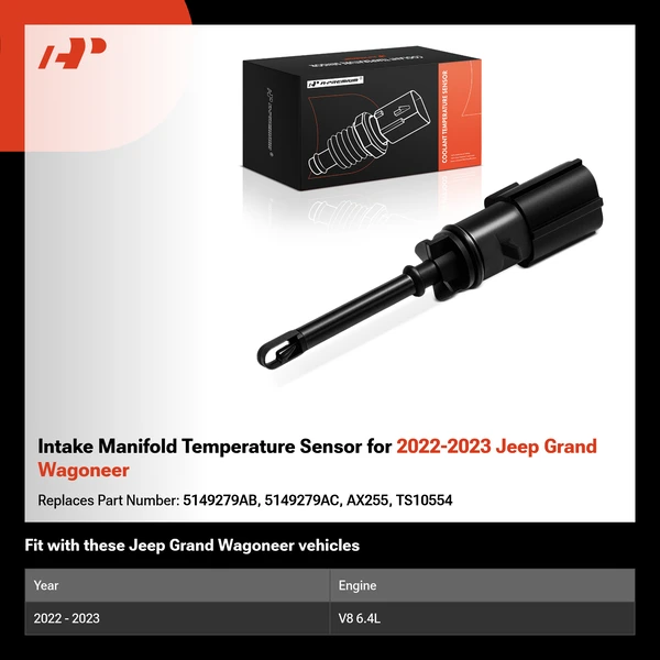 Intake Manifold Temperature Sensor for 2022-2023 Jeep Grand Wagoneer
