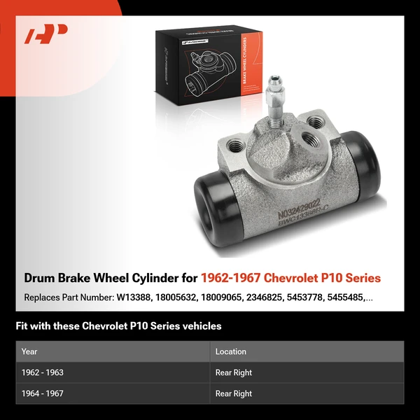 Drum Brake Wheel Cylinder for 1962-1967 Chevrolet P10 Series