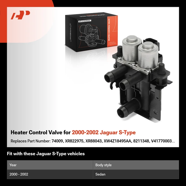 Heater Control Valve for 2000-2002 Jaguar S-Type