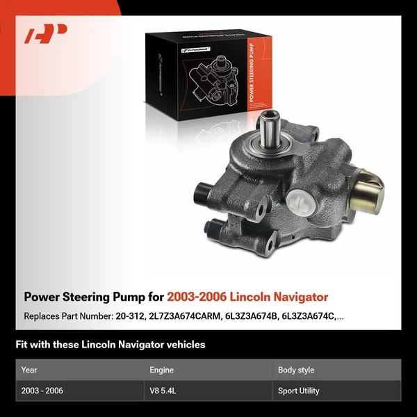 Power Steering Pump for 2003-2006 Lincoln Navigator