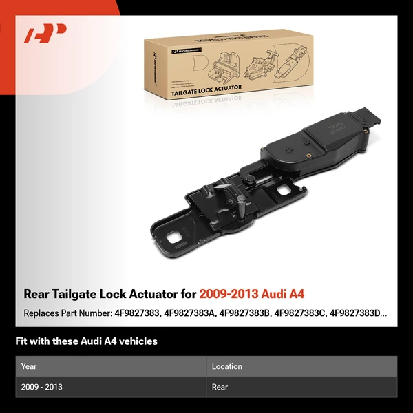 Rear Tailgate Lock Actuator for 2009-2013 Audi A4