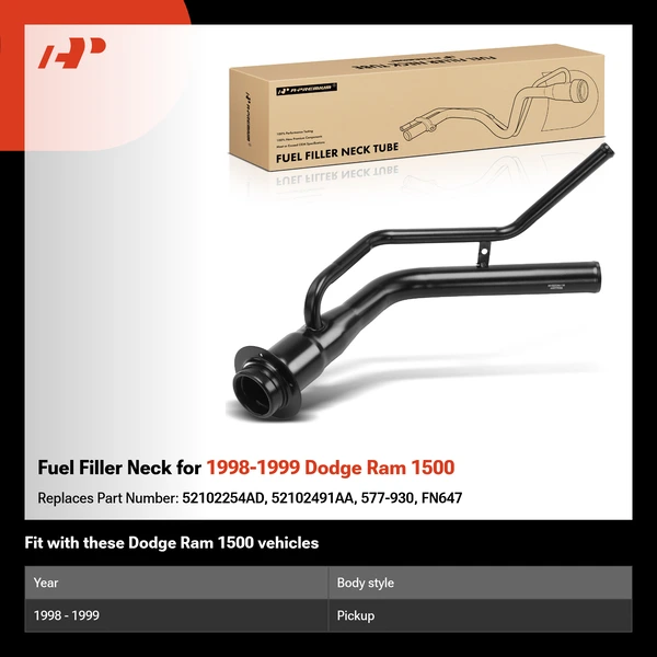 Fuel Filler Neck for 1998-1999 Dodge Ram 1500