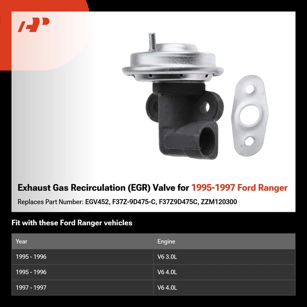 Exhaust Gas Recirculation (EGR) Valve for 1995-1997 Ford Ranger