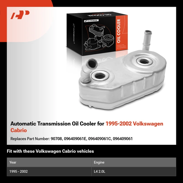 Automatic Transmission Oil Cooler for 1995-2002 Volkswagen Cabrio