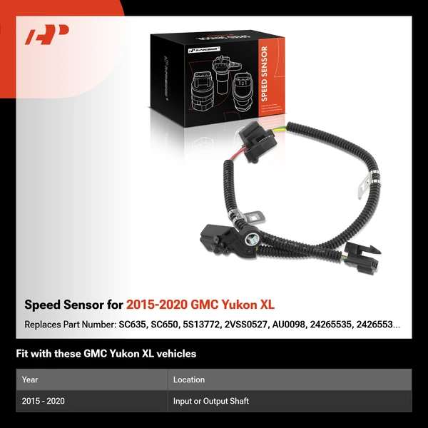 Speed Sensor for 2015-2020 GMC Yukon XL