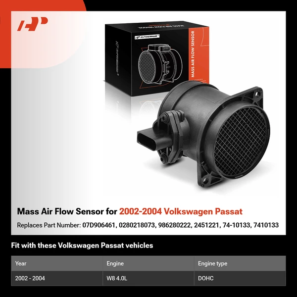 Mass Air Flow Sensor for 2002-2004 Volkswagen Passat