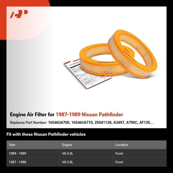 Engine Air Filter for 1987-1989 Nissan Pathfinder