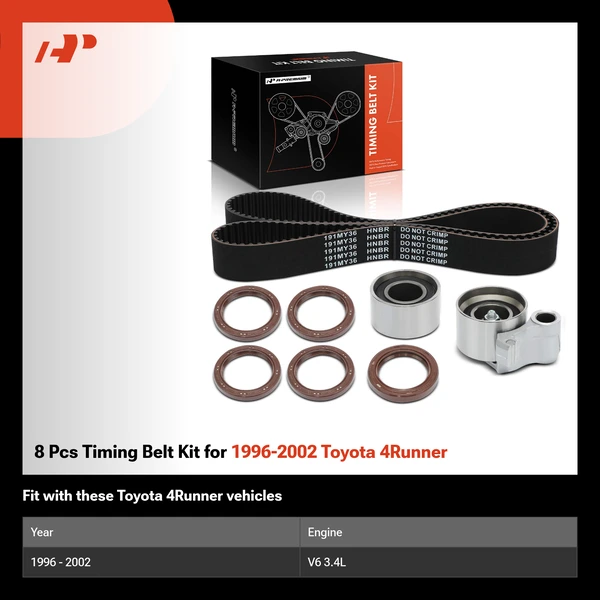 8 Pcs Timing Belt Kit for 1996-2002 Toyota 4Runner