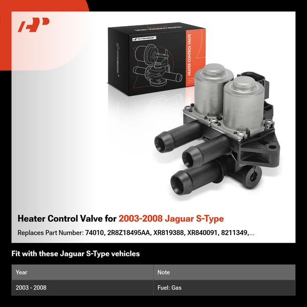Heater Control Valve for 2003-2008 Jaguar S-Type
