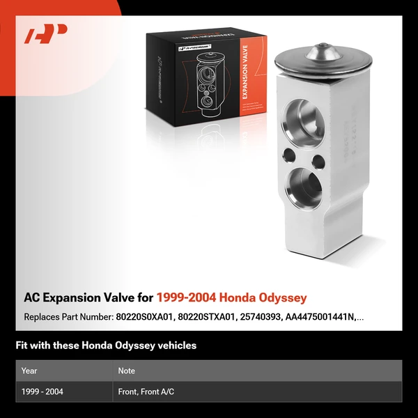AC Expansion Valve for 1999-2004 Honda Odyssey