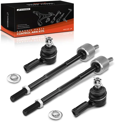 4 Pcs Inner & Outer Tie Rod Ends Kits