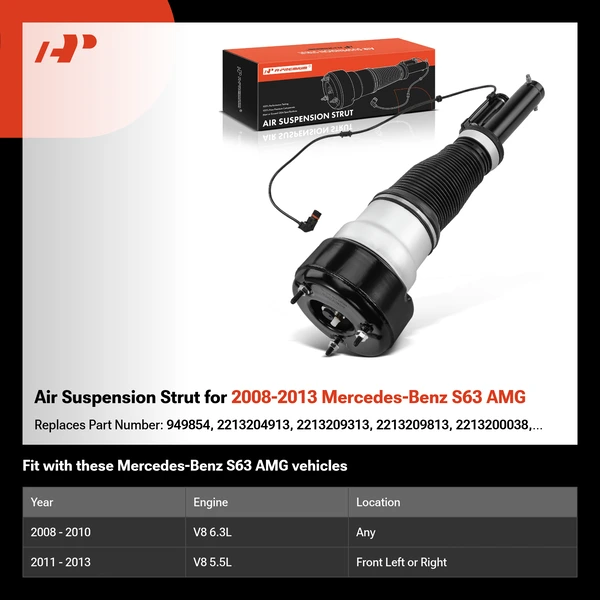 Air Suspension Strut for 2008-2013 Mercedes-Benz S63 AMG