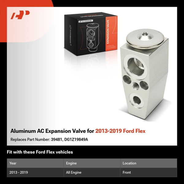 Aluminum AC Expansion Valve for 2013-2019 Ford Flex