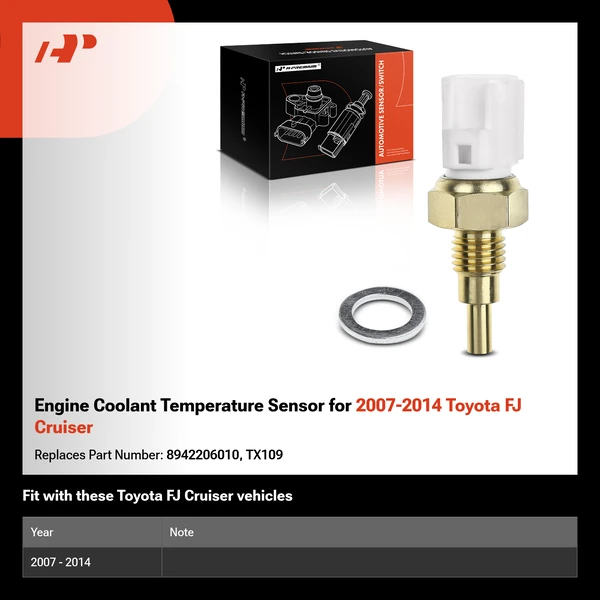 Engine Coolant Temperature Sensor for 2007-2014 Toyota FJ Cruiser