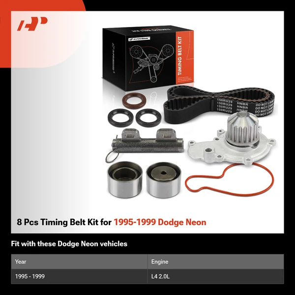 8 Pcs Timing Belt Kit for 1995-1999 Dodge Neon