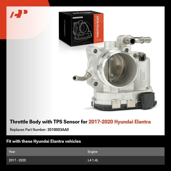 Throttle Body with TPS Sensor for 2017-2020 Hyundai Elantra