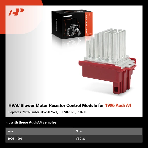 HVAC Blower Motor Resistor Control Module for 1996 Audi A4