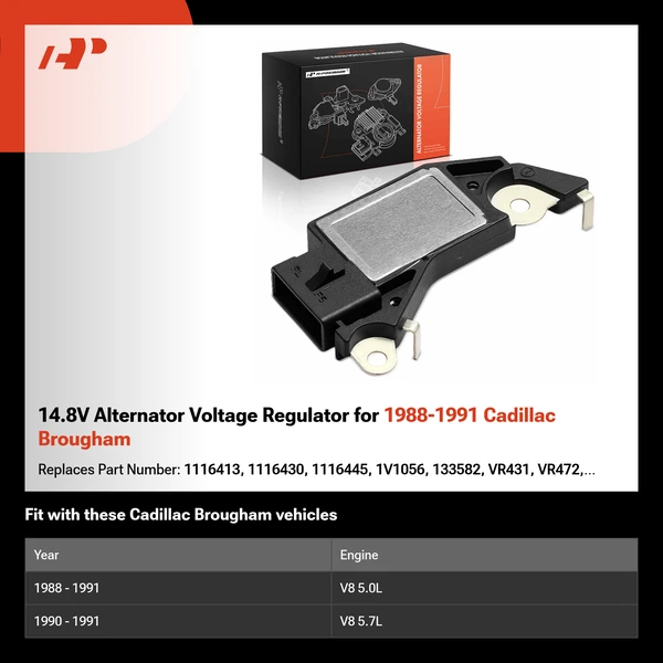 14.8V Alternator Voltage Regulator for 1988-1991 Cadillac Brougham