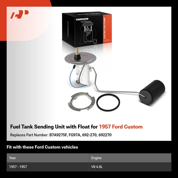 Fuel Tank Sending Unit with Float for 1957 Ford Custom