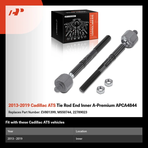 2013-2019 Cadillac ATS Tie Rod End Inner A-Premium APCA4844