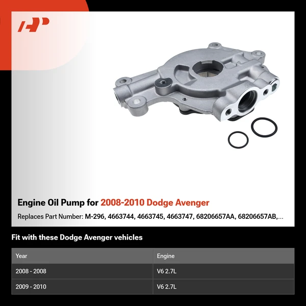 Engine Oil Pump for 2008-2010 Dodge Avenger