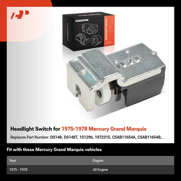 Headlight Switch for 1975-1978 Mercury Grand Marquis