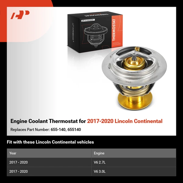 Engine Coolant Thermostat for 2017-2020 Lincoln Continental