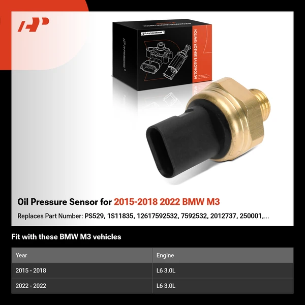 Oil Pressure Sensor for 2015-2018 2022 BMW M3