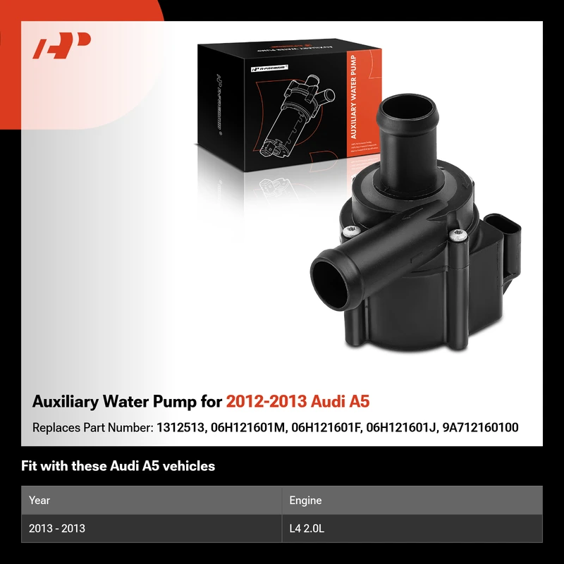 Auxiliary Water Pump for 2012-2013 Audi A5