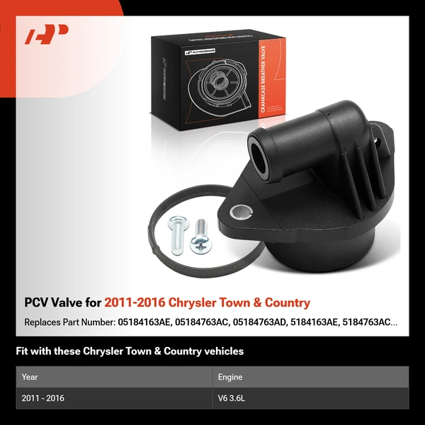 PCV Valve for 2011-2016 Chrysler Town & Country