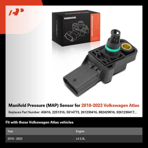 Manifold Pressure (MAP) Sensor for 2018-2023 Volkswagen Atlas