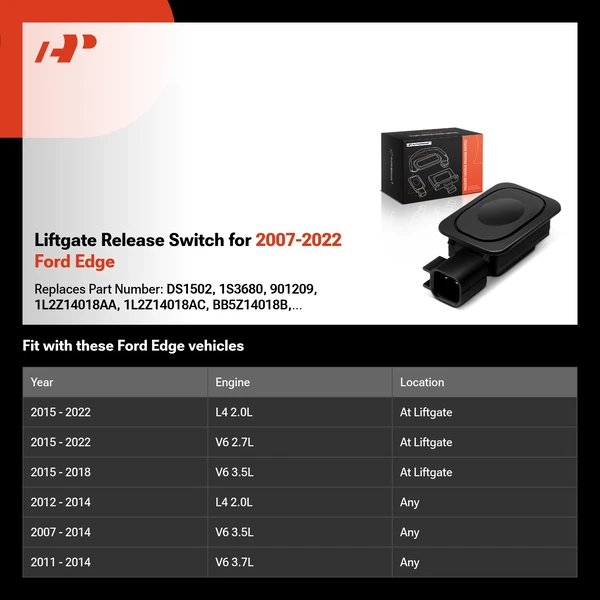 Liftgate Release Switch for 2007-2022 Ford Edge