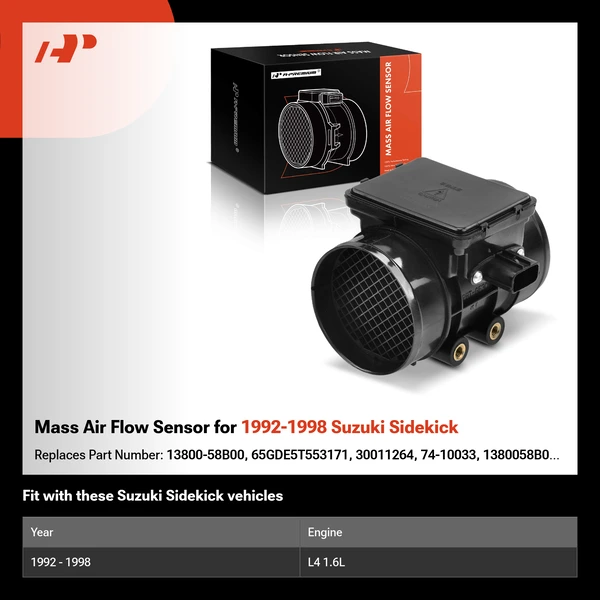 Mass Air Flow Sensor for 1992-1998 Suzuki Sidekick