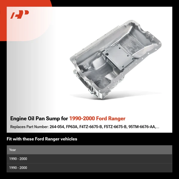 Engine Oil Pan Sump for 1990-2000 Ford Ranger