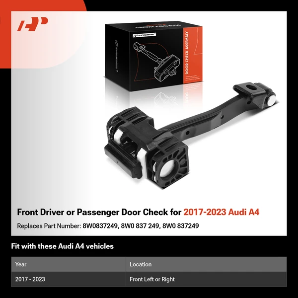 Front Driver or Passenger Door Check for 2017-2023 Audi A4