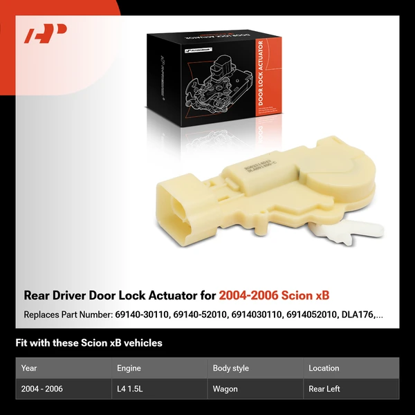 Rear Driver Door Lock Actuator for 2004-2006 Scion xB