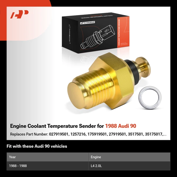 Engine Coolant Temperature Sender for 1988 Audi 90