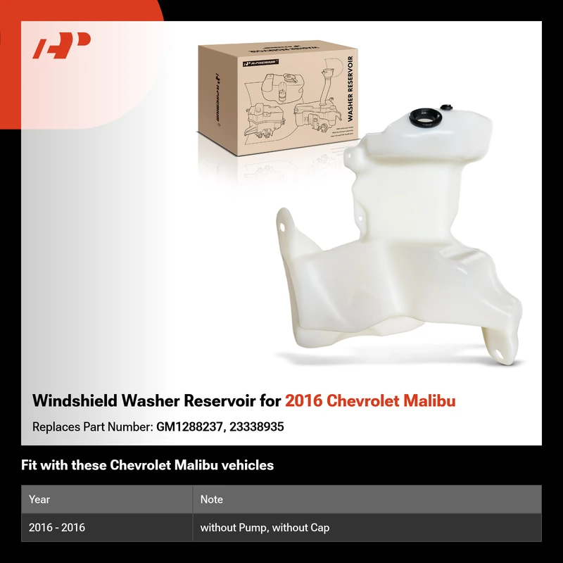 Windshield Washer Reservoir for 2016 Chevrolet Malibu