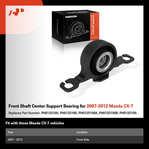 Front Shaft Center Support Bearing for 2007-2012 Mazda CX-7